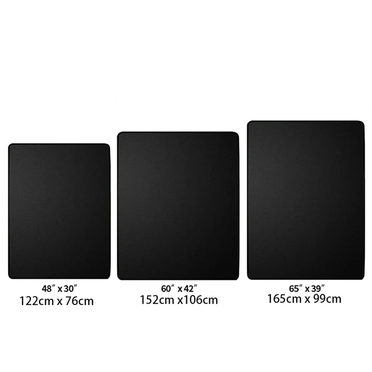 Outdoor BBQ Ground Protection Mat, Foldable Double-Sided Grill Mat, 3 Sizes