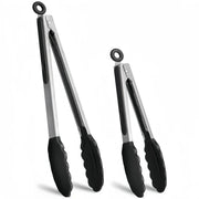 Stainless Steel BBQ Tongs with Silicone Tips, 7 or 9 Inch