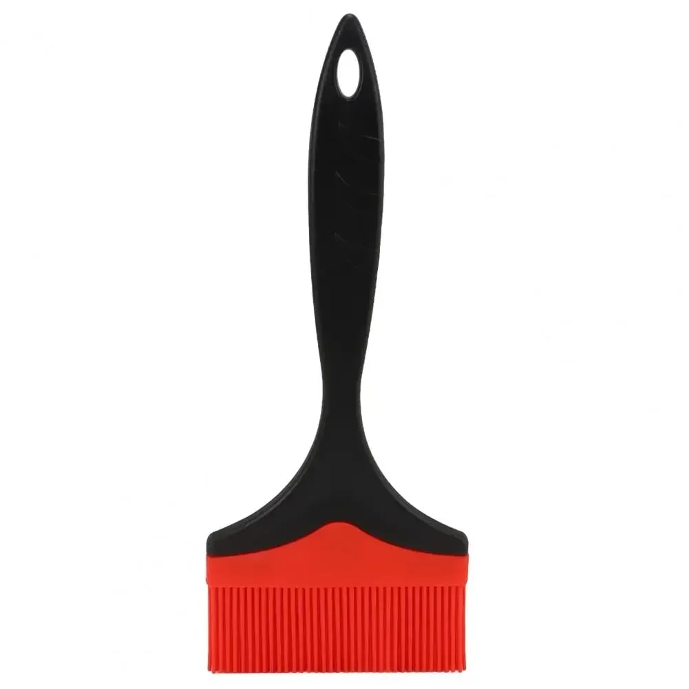 Heat-Resistant Rubber BBQ Basting Brush, 10cm Head, 25cm Long