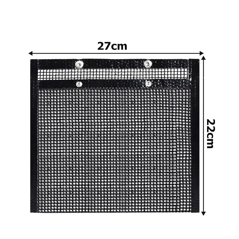 Reusable PTFE Non-Stick Mesh Grill Bag for BBQ, Charcoal or Gas Grill - 27x22cm