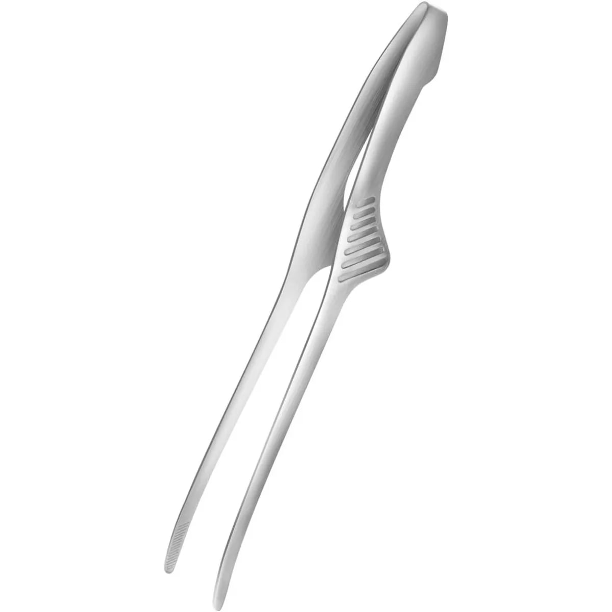 Stainless Steel Cooking Tongs with Serrated Tips, 24cm