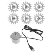 Metal BBQ Grill Motor with 5V USB Cable and Replacement Gears
