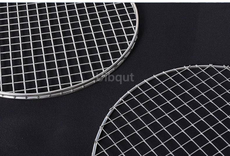 Round Metal BBQ Grill Grate Mesh, 3mm, 24.5cm to 75cm Options