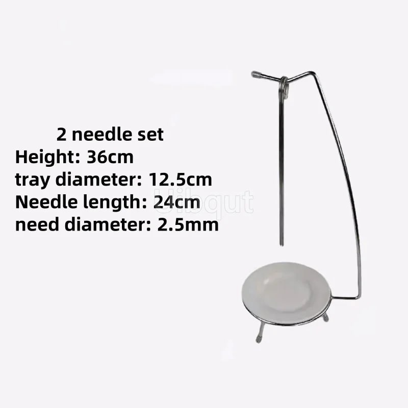 Kebab Barbecue Rack Metal Vertical Skewer Stand with Food Tray Uibqut B4131 - 1