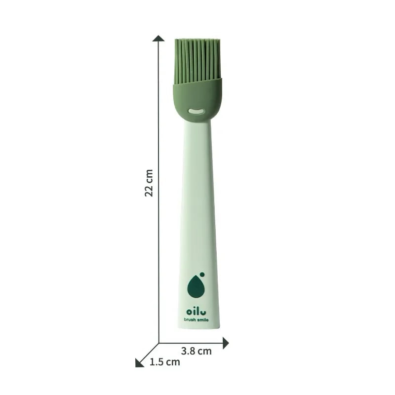 Silicone Basting Brush for BBQ, Grilling and Baking, 22cm - Green