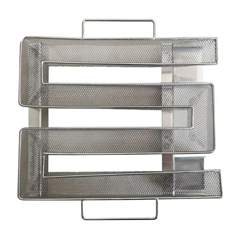 Cold Smoke Generator Basket Metal Barbecue Smoke Box for Outdoor Grills, 18cm and 20cm Opt - 18cm M