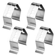 Stainless Steel BBQ Thermometer Probe Clips, 4-Piece Set, 2.8/4/5mm Openings