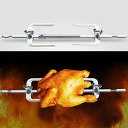 Adjustable Rotating Chicken Roasting Fork for Rotisserie Ovens, Metal, 31.9-39.3cm