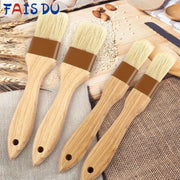 Wooden Basting Brush with Fine Bristles for BBQ, Baking and Pastry, FAIS DU
