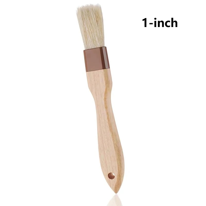 Wooden Basting Brush with Fine Bristles for BBQ, Baking and Pastry, FAIS DU - S