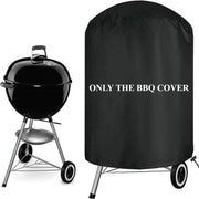 Round BBQ Cover, Waterproof Oxford Cloth with Adjustable Drawstring