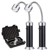 BBQ Grill Light, 9 LED, 360° Flexible Gooseneck, Magnetic Base, 75 Lumens, Black
