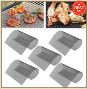 PTFE Fibreglass BBQ Grill Mat, Non-Stick Mesh Liner, 30 x 40cm, 36 x 42cm or 40cm Round
