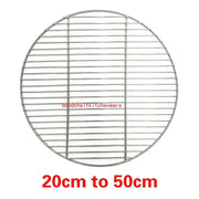 Round 304 Stainless Steel BBQ Grill Mesh Rack, 20-48cm Options