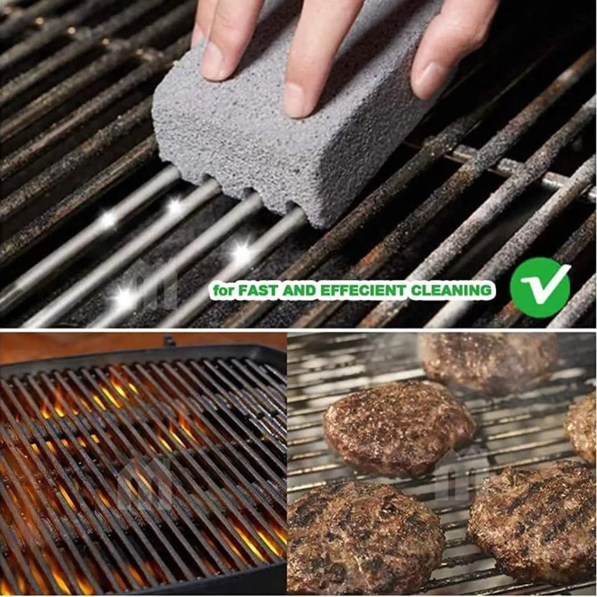 Pumice Stone BBQ Grill Cleaning Block 10 x 7 x 4 cm