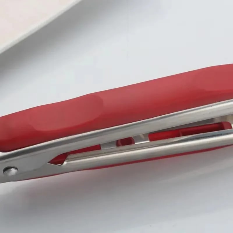 Stainless Steel Kitchen Tongs with Red Handle, 22cm, 28cm or 34cm