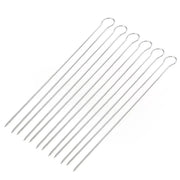 Stainless Steel BBQ Skewers 30cm Dual-Prong Set