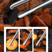304 Stainless Steel BBQ Tongs with Serrated Grips, 3PCS Option