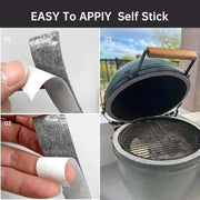 Kesoto BBQ Gasket Felt Tape Seal Replacement for Grills and Smokers, 450cm