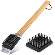 Barbecue Wire Grill Brush with Scraper, 37.5cm Large BBQ Cleaning Tool