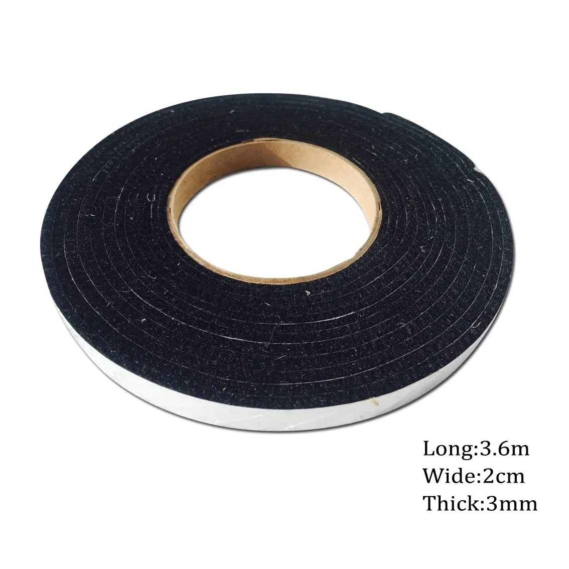 High-Temperature Fabric Grill Gasket Replacement Tape, 3.6m x 20mm x 3mm