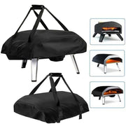 Pizza Oven Cover, 210D Waterproof UV-Resistant Black Cover for Ooni Koda 12 or 16