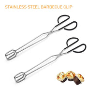 YEGBONG Metal Barbecue Scissor Tongs, 41 x 11.8cm, 1 or 2 Piece Pack