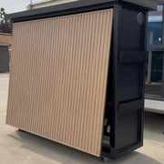 Customisable Outdoor Kitchen with Detachable Shed, Grill, Sink and Fridge
