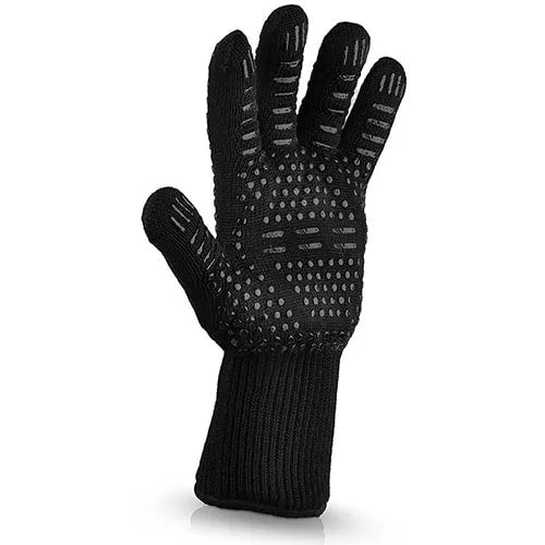 Heat-Resistant BBQ Gloves, Aramid-Silicone, 32-36cm, 1 Pair or Single - 1piece