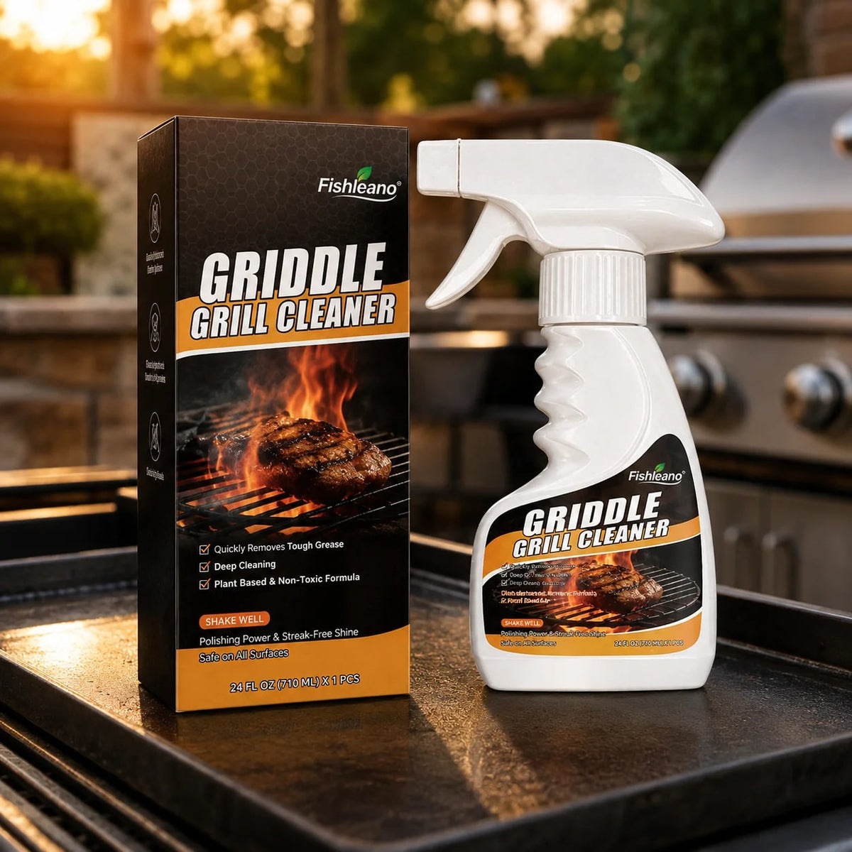 Griddle and Grill Cleaner Spray 120ml for BBQs, Griddles and Stovetops