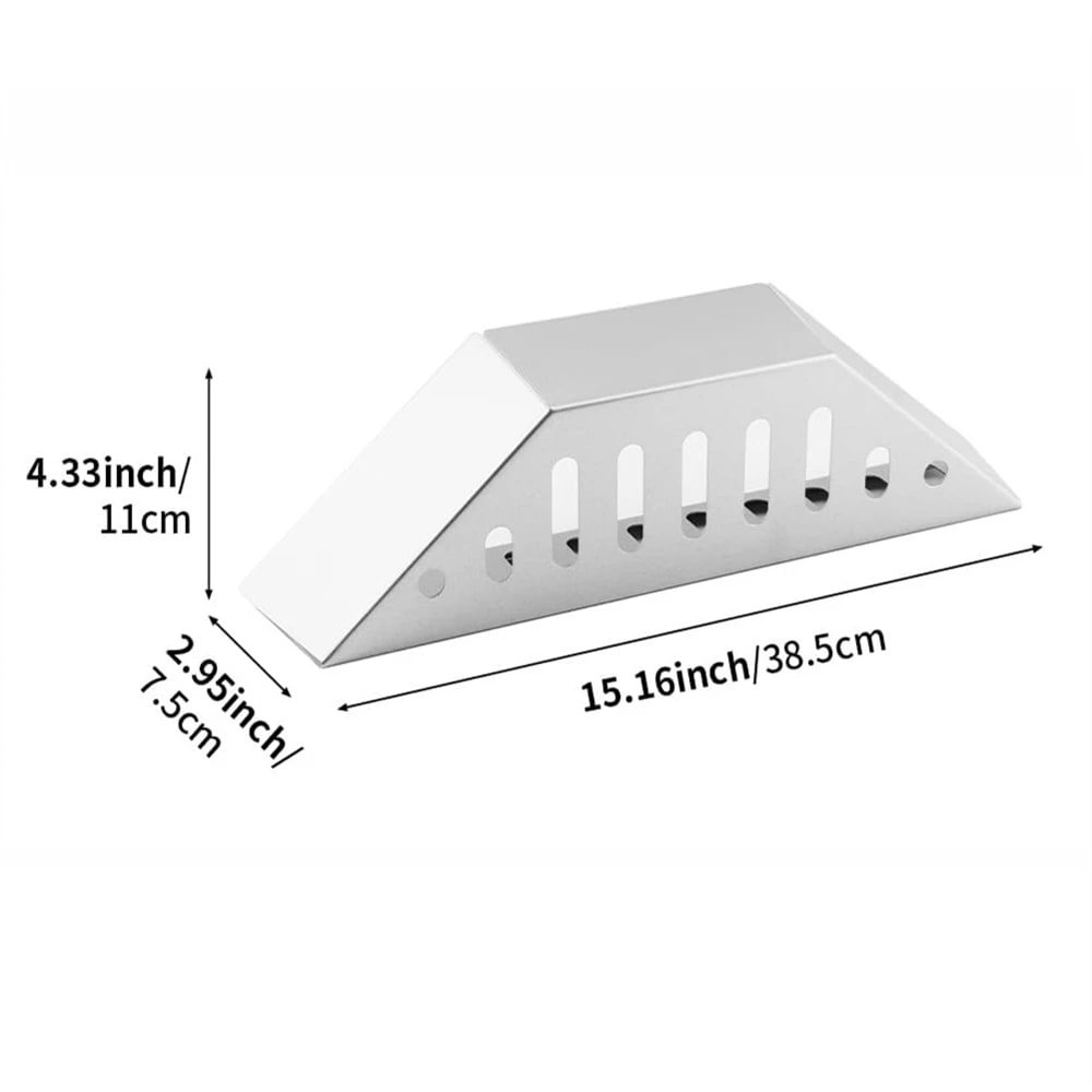 Metal Charcoal Baskets for BBQ Grill, 2 Pack, 38.5cm Silver Holders