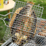 Barbecue Mesh Clip with Detachable 27cm Handle, 33 x 20.5cm