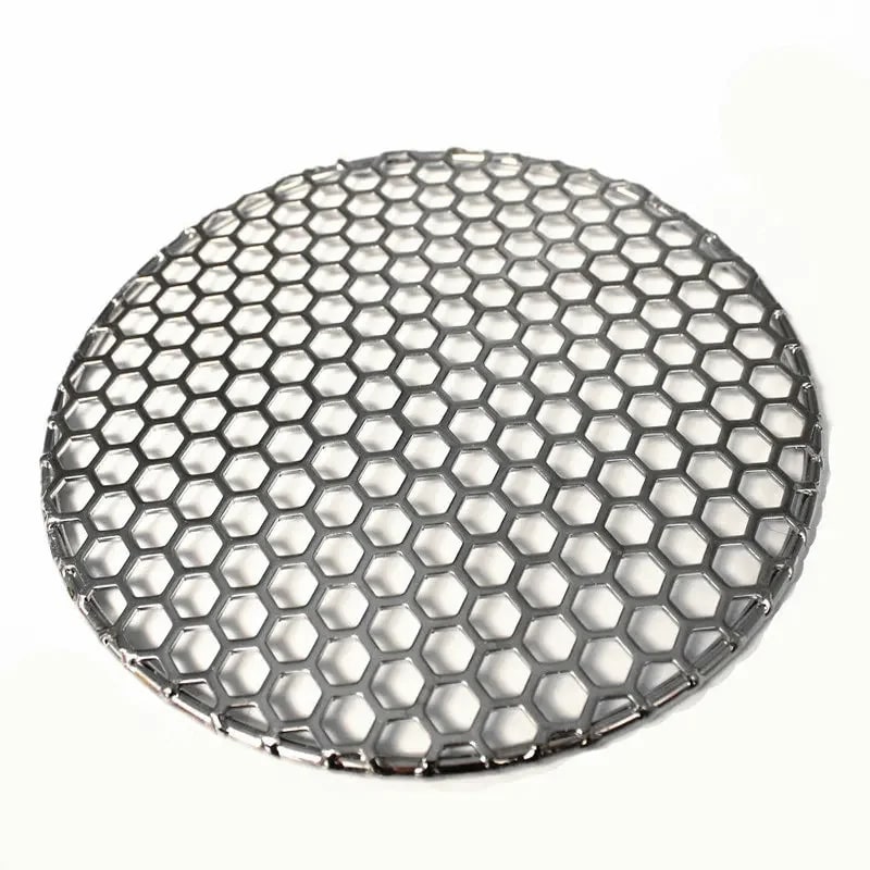Stainless Steel 304 Round BBQ Charcoal Grate with Cellular Mesh, 10-40cm - 19CM Diameter