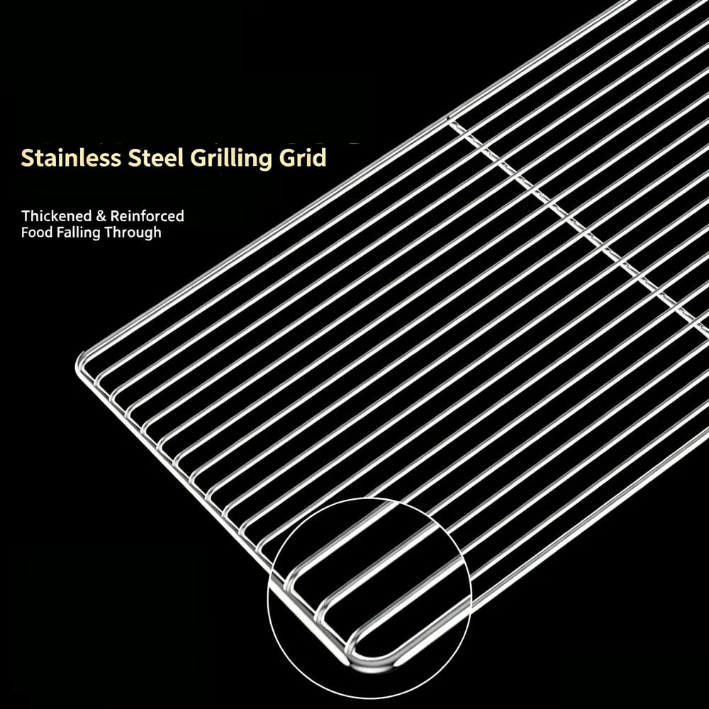 304 Stainless Steel Baking Cooling Rack and BBQ Grill Mesh, Multiple Sizes