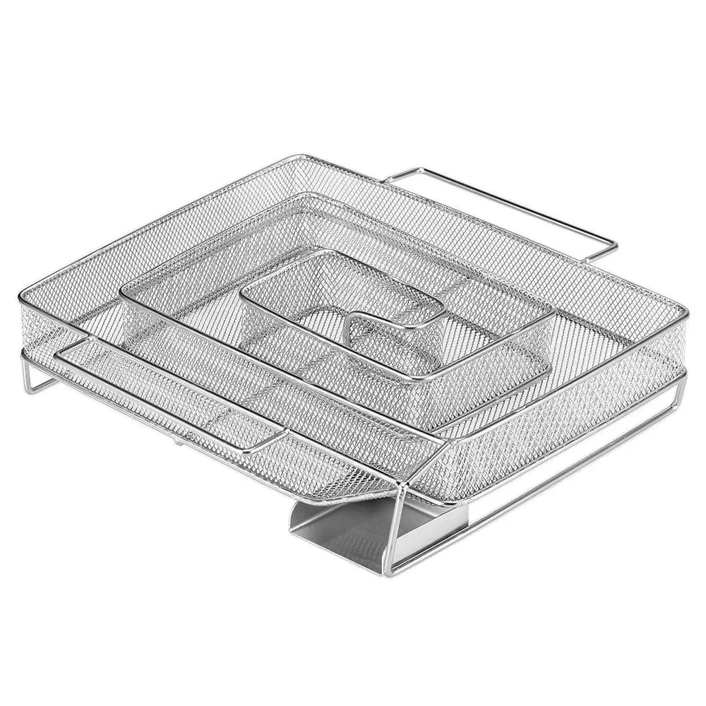 Metal Mesh Cold Smoke Generator Rack for Barbecue, Cooking and Baking - Square