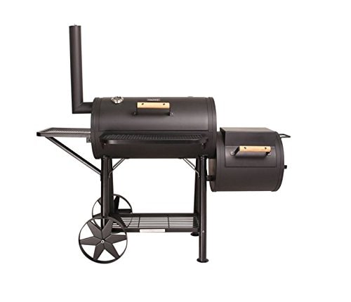 CosmoGrill XL Charcoal Smoker Barbecue with Adjustable Coal Tray and Thermometer - XXXL