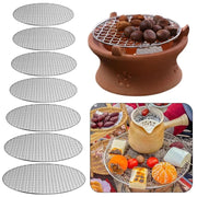 Round Iron BBQ Grill Rack, Reusable Cooking Grate, 24-40cm