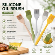 Silicone Basting Brush for BBQ, Baking and Cooking, 20.5-28cm
