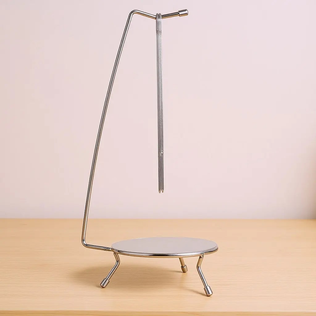 Stainless Steel BBQ Skewer Hanging Rack for Kebabs, 36 x 12.8 x 12.8cm