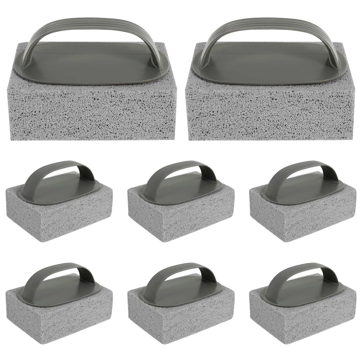 BBQ Grill Cleaning Blocks with Handles, Foamed Glass, 8 Pack