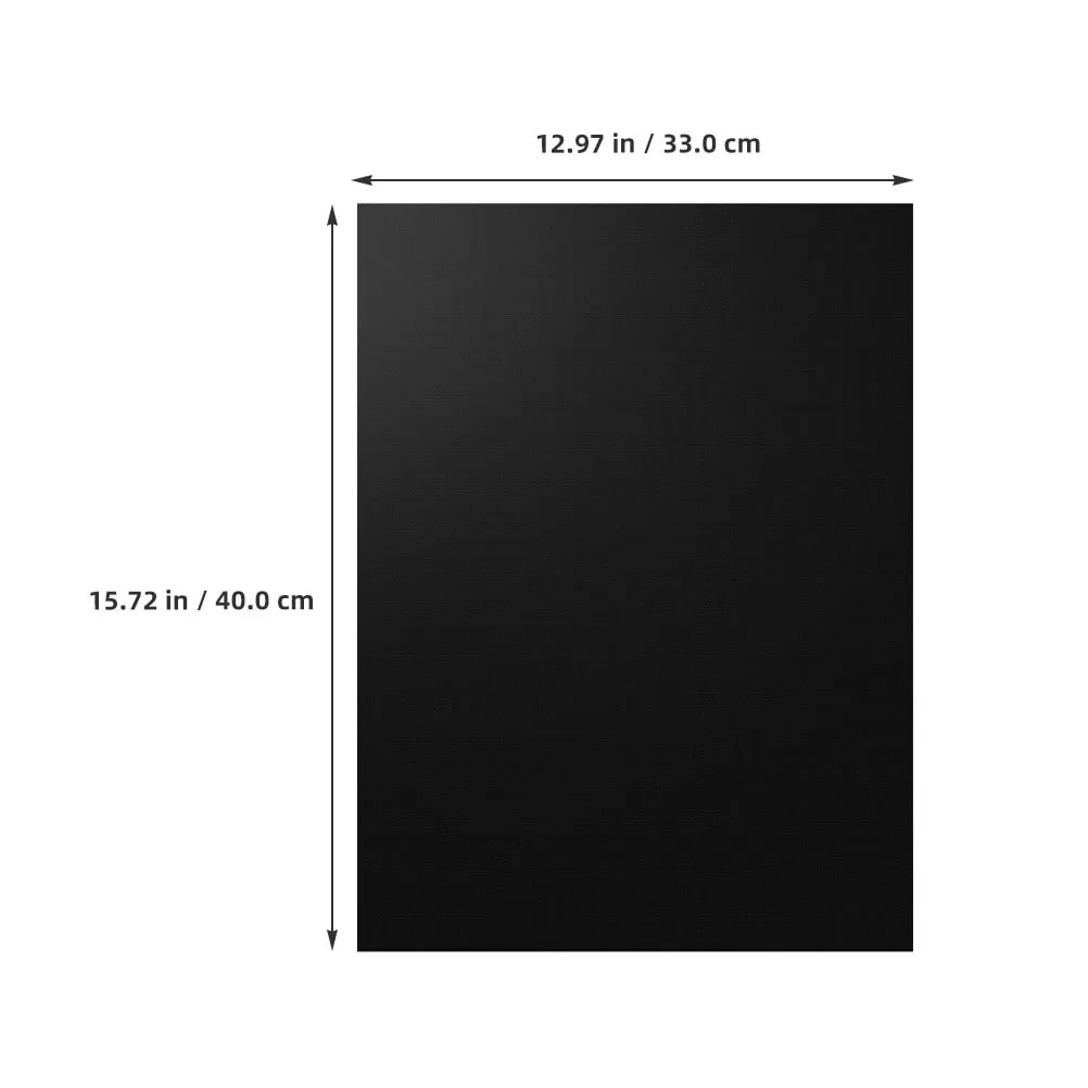 5-Piece Reusable Black Non-Stick BBQ Grill Mats, 40 x 33 cm