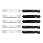 5-Piece Stainless Steel BBQ Heat Plates, 43.4cm Replacement Burner Covers