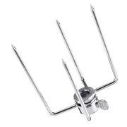 Stainless Steel Rotisserie Meat Forks, 2-Piece Adjustable Clamp Set