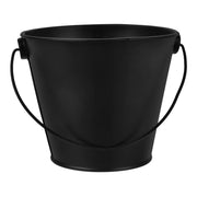 Black Plastic BBQ Grease Drip Bucket with Carry Handle, 11.5cm