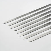 Metal Kebab Skewers, Flat Barbecue Sticks, 44.2cm with Carry Case