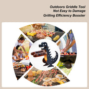 Iron Dinosaur Sausage Holder for BBQ Grill, 15cm