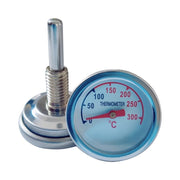 Stainless Steel BBQ Grill and Oven Thermometer, 3.7cm Hexagon Dial