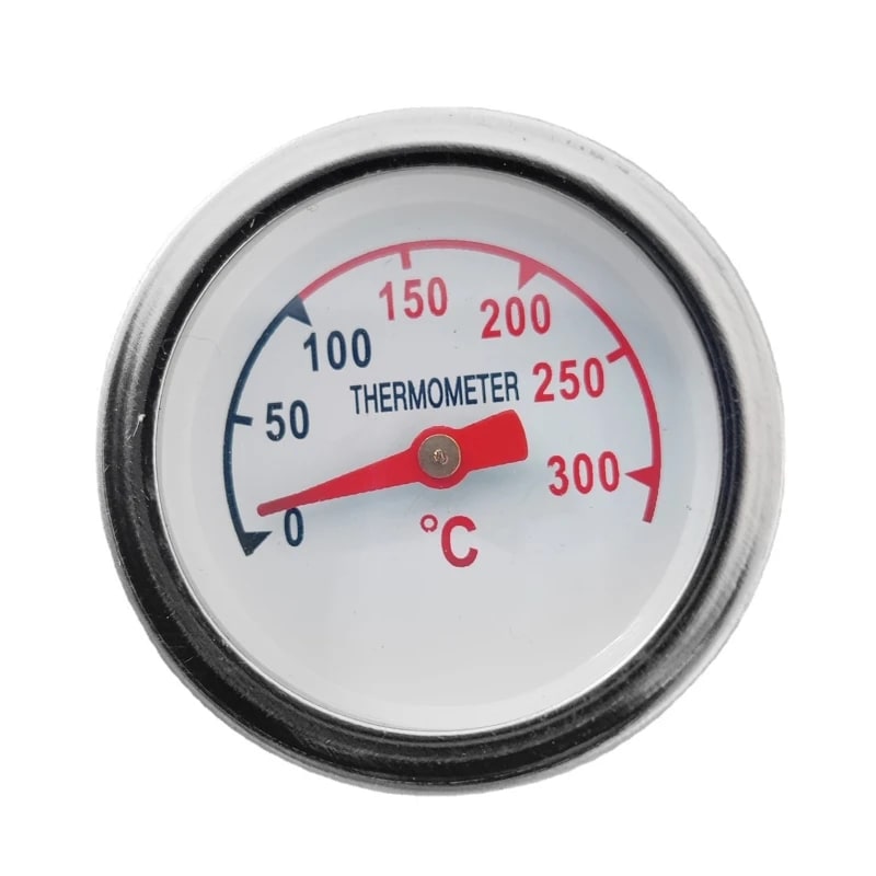Stainless Steel BBQ Grill and Oven Thermometer, 3.7cm Hexagon Dial