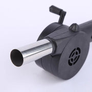 Portable Hand-Crank Fire Blower for Charcoal, BBQs and Camping Stoves