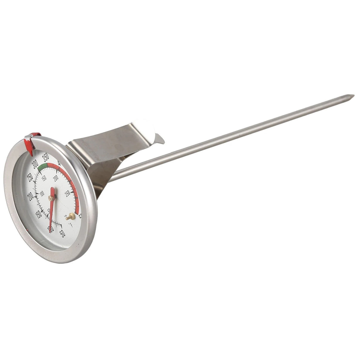 Good-Handy Stainless Steel Deep Fry and BBQ Meat Thermometer, 20cm, Silver